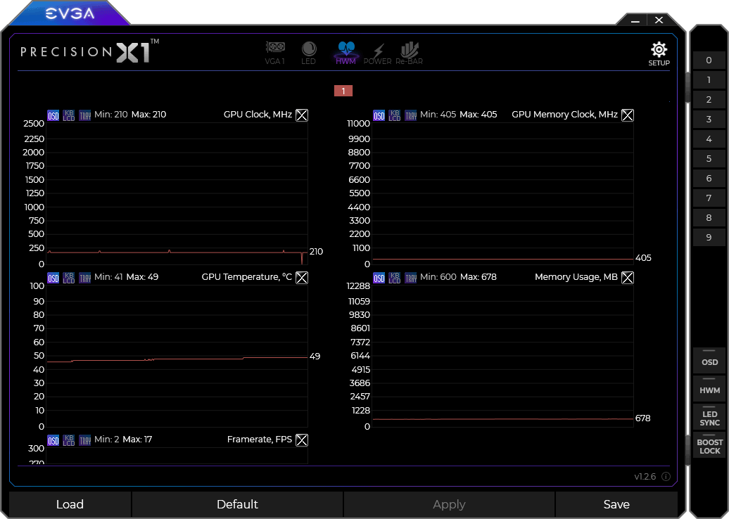 EVGA Precision X1 panel6