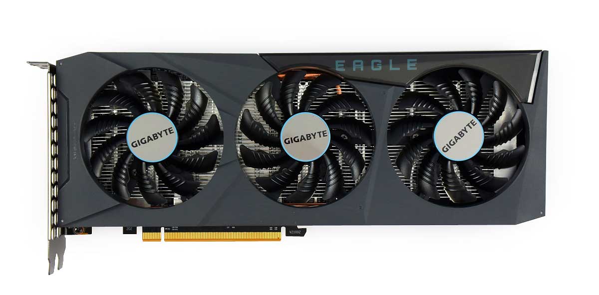 Gigabyte RX 6600 EAGLE 8G; čelní strana