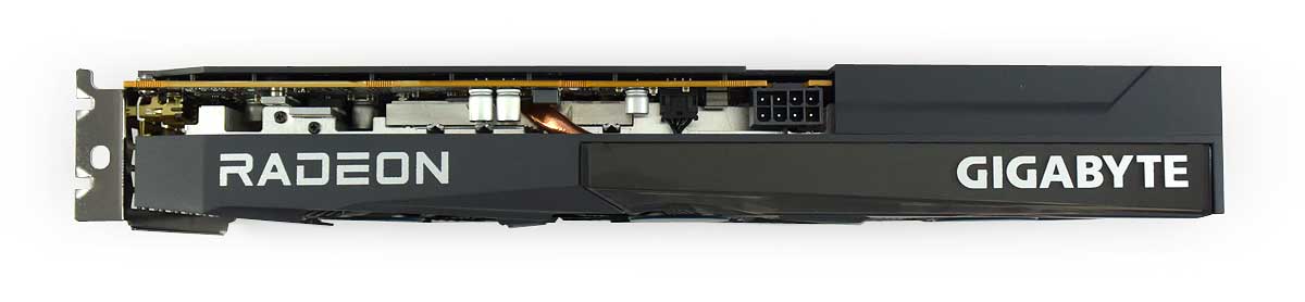Pro zvětšení klikni Gigabyte RX 6600 EAGLE 8G; horní strana