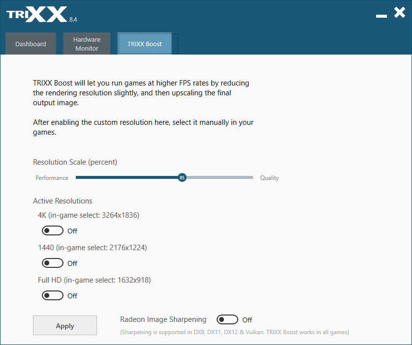 Sapphire TriXX; TriXX Boost