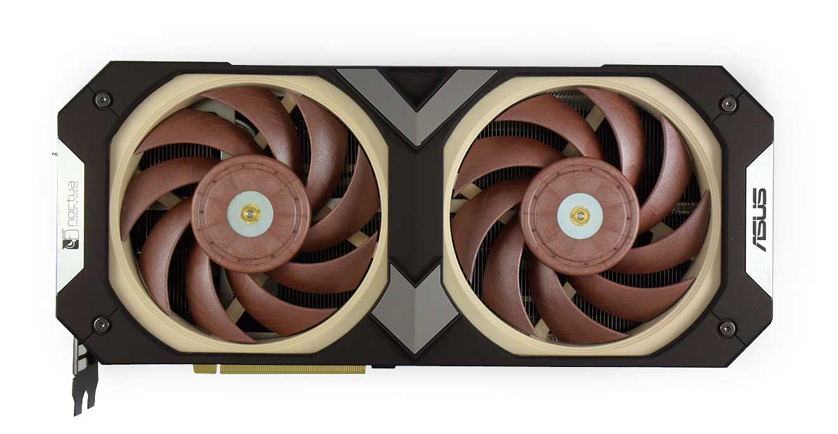 Asus RTX 3070 Noctua OC Edition; čelní strana