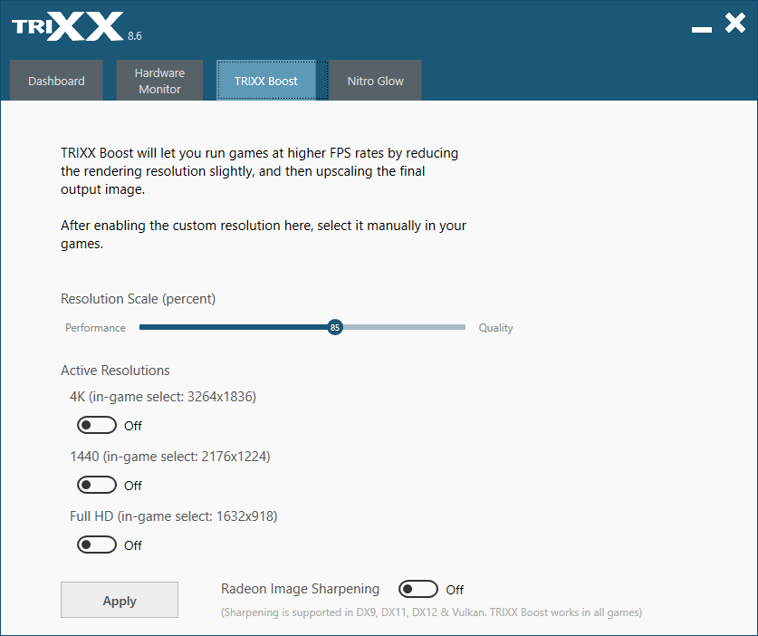 Sapphire TriXX; TriXX Boost