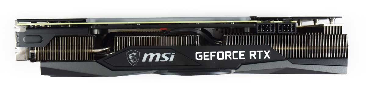 MSI RTX 3070 Gaming TRIO Plus 8G; horní strana