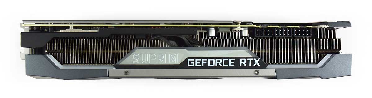 Pro zvětšení klikni MSI RTX 3080 SUPRIM X 12G; horní strana