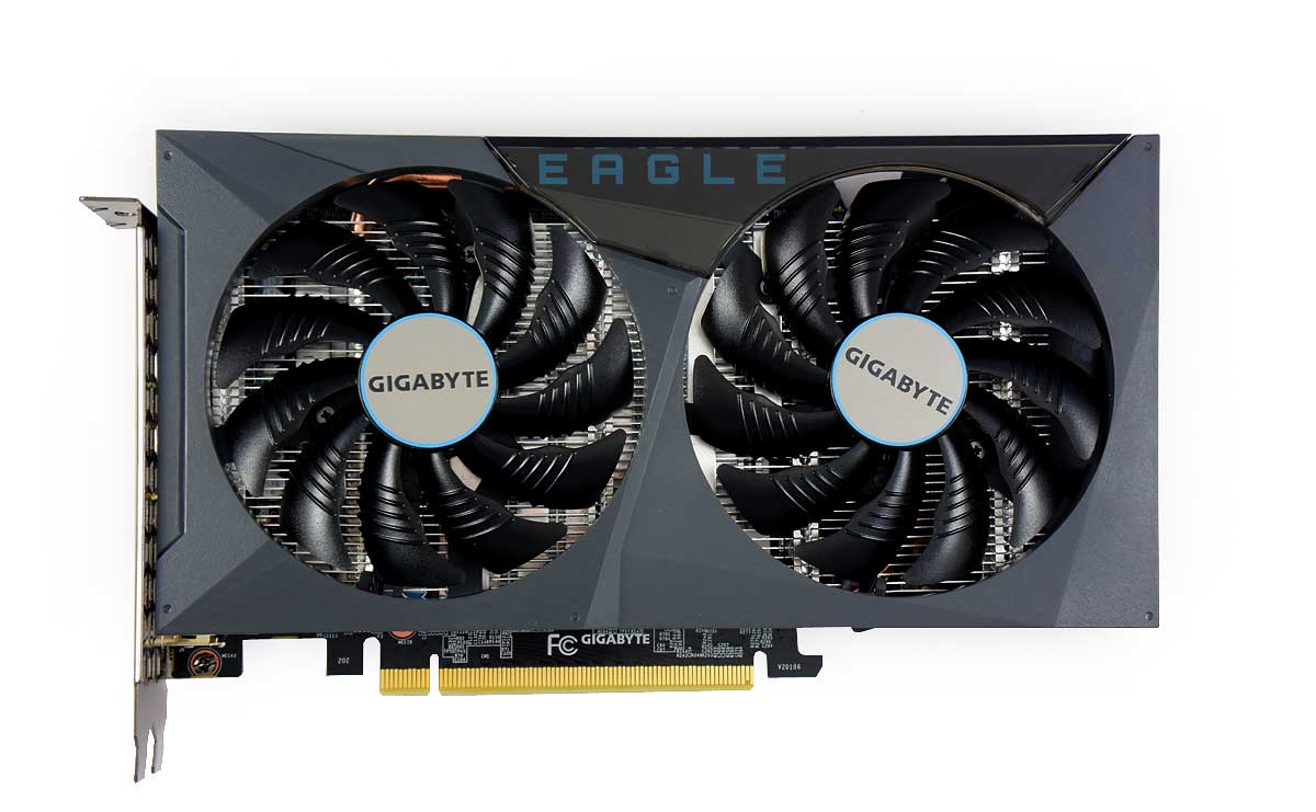 Gigabyte RTX 3050 EAGLE 8G; čelní strana