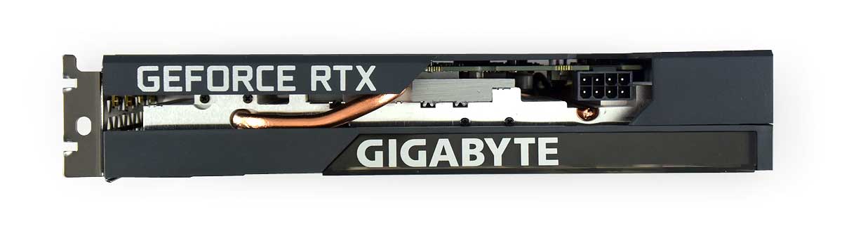 Gigabyte RTX 3050 EAGLE 8G; horní strana