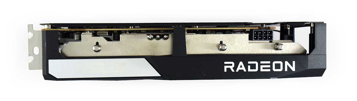 Pro zvětšení klikni Asus DUAL RX 6600 8G; horní strana