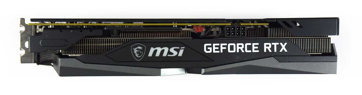 MSI RTX 3050 Gaming X 8G; horní strana