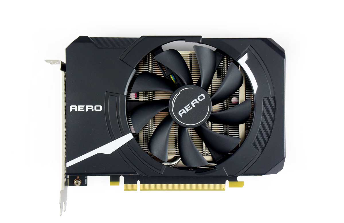 MSI RTX 3050 AERO ITX 8G; čelní strana