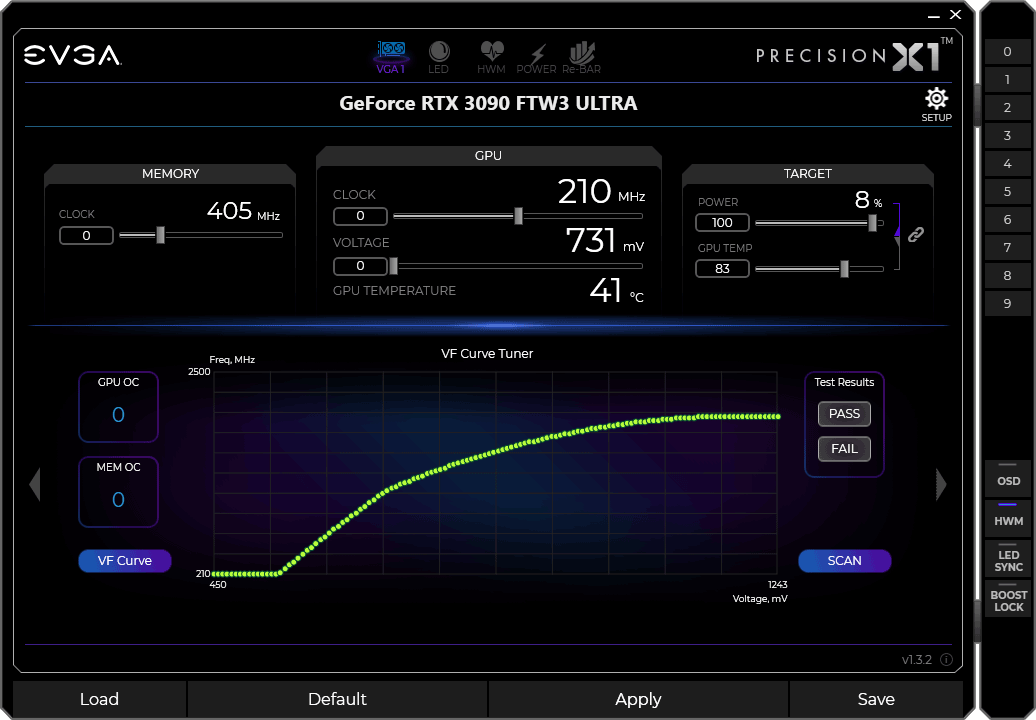 EVGA Precision X1 panel4