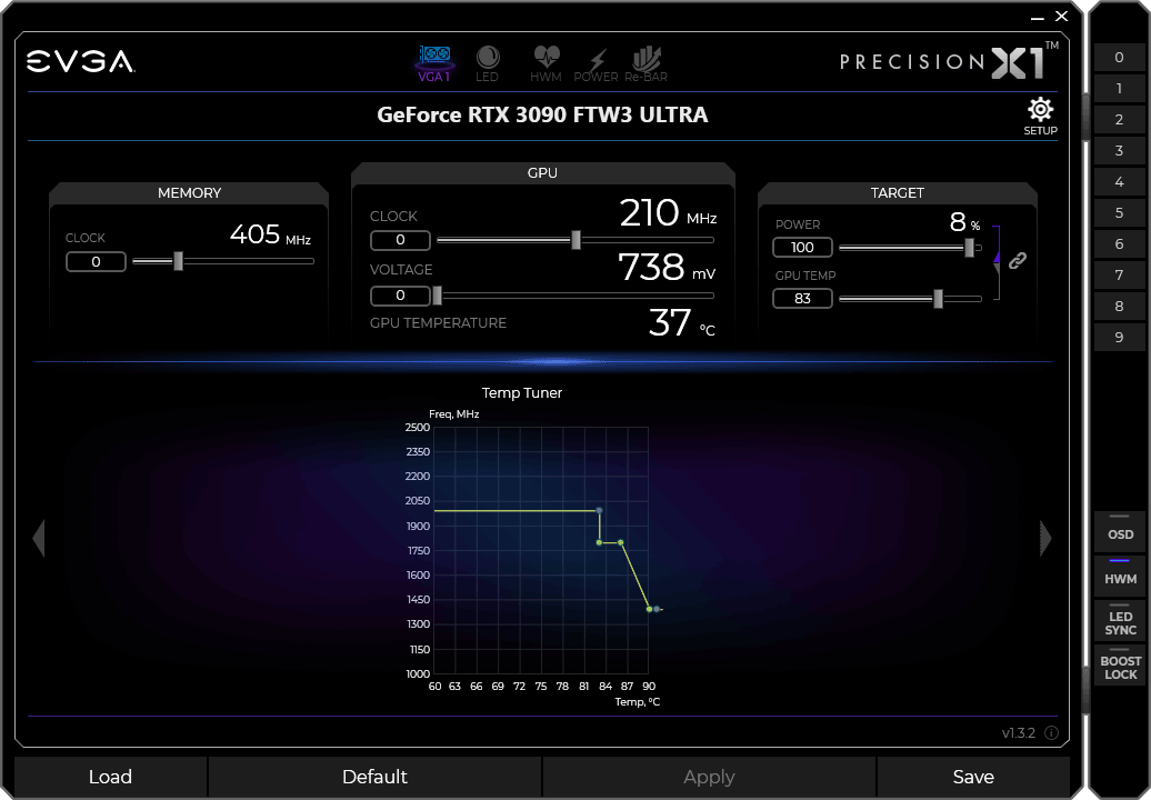 EVGA Precision X1 panel5