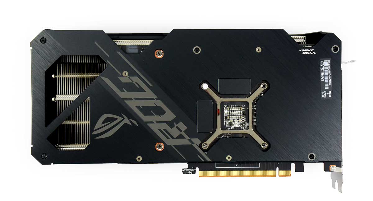 Asus STRIX RX 6650 XT O8G Gaming; zadní strana