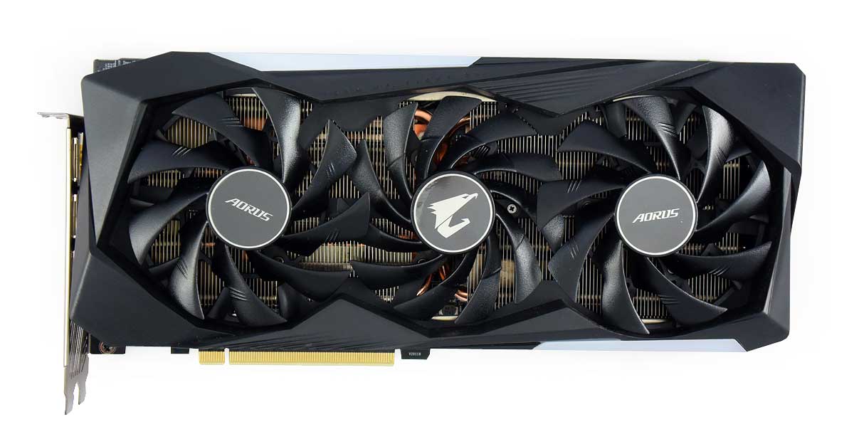 Gigabyte AORUS RTX 3070 MASTER 8G; čelní strana