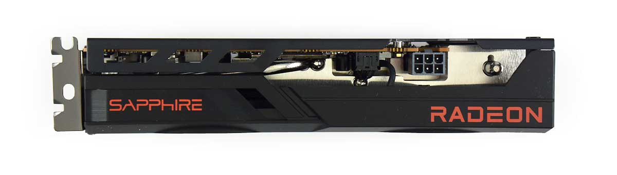 Sapphire PULSE RX 6500 XT 4G; horní strana