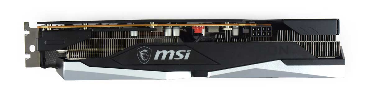 MSI RX 6650 XT GAMING X 8G; horní strana