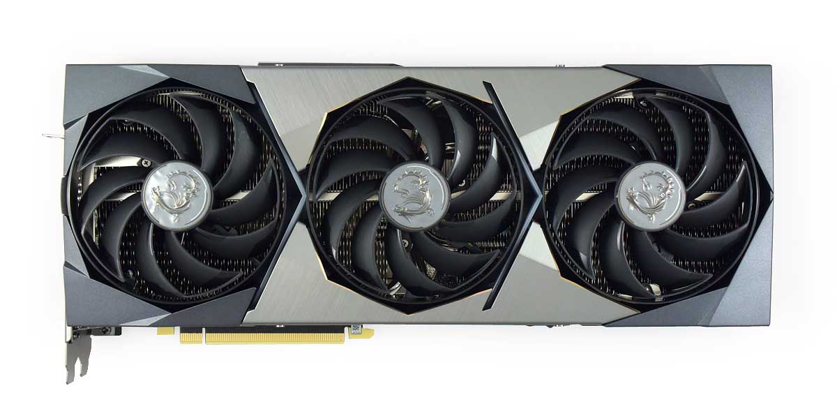 MSI RTX 3070 Ti SUPRIM X 8G; čelní strana