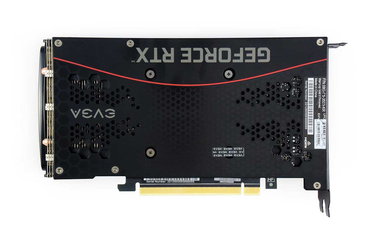 EVGA RTX 3050 XC GAMING 8G; zadní strana