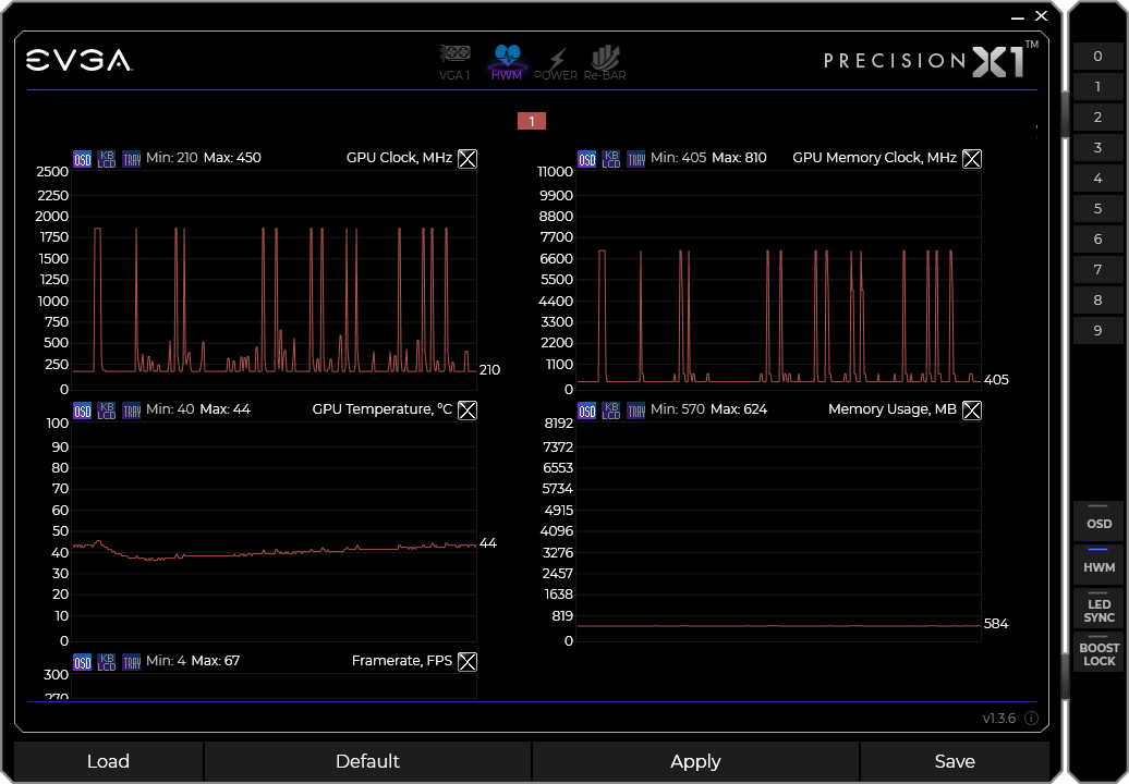 EVGA Precision X1 panel6