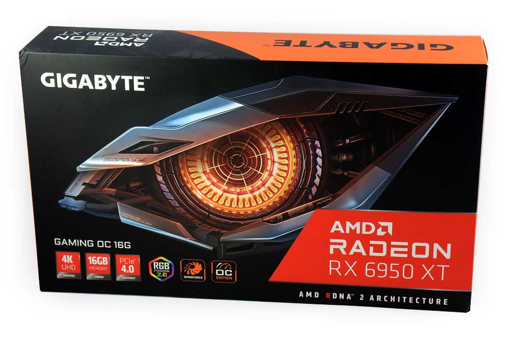 Gigabyte RX 6950 XT GAMING OC 16G; balení