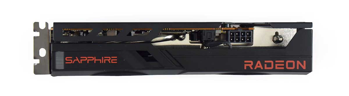 Pro zvětšení klikni Sapphire PULSE RX 6500 XT 8G; horní strana