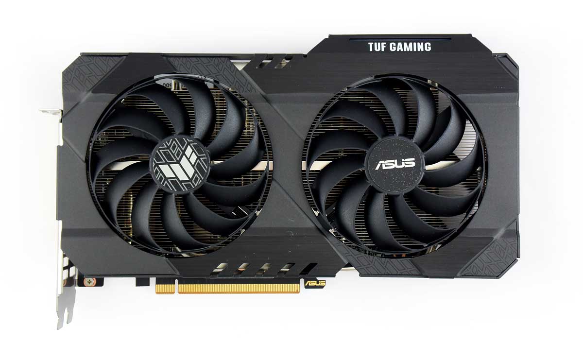 Asus TUF RX 6500 XT O4G Gaming; čelní strana