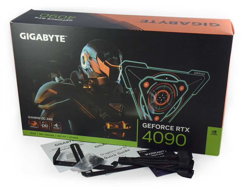 Gigabyte RTX 4090 GAMING OC 24G; balení