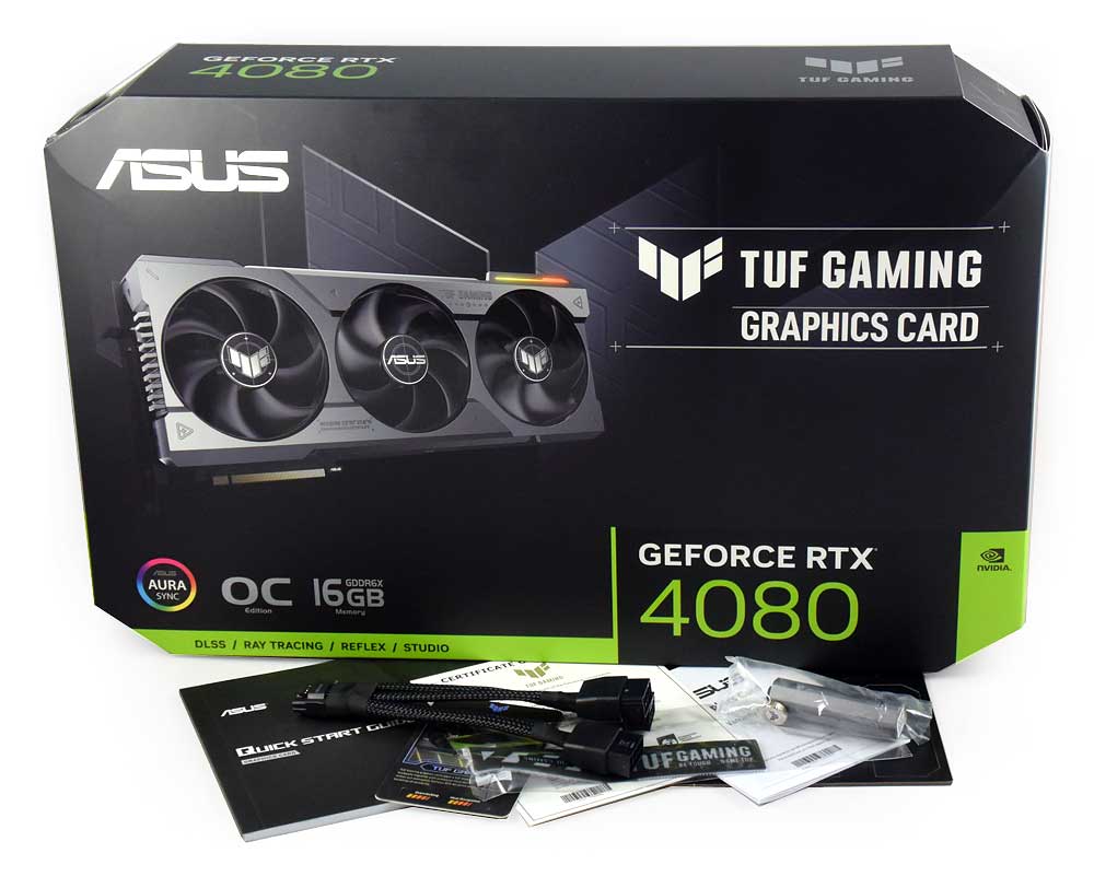 Asus TUF RTX 4080 O16G Gaming; balení