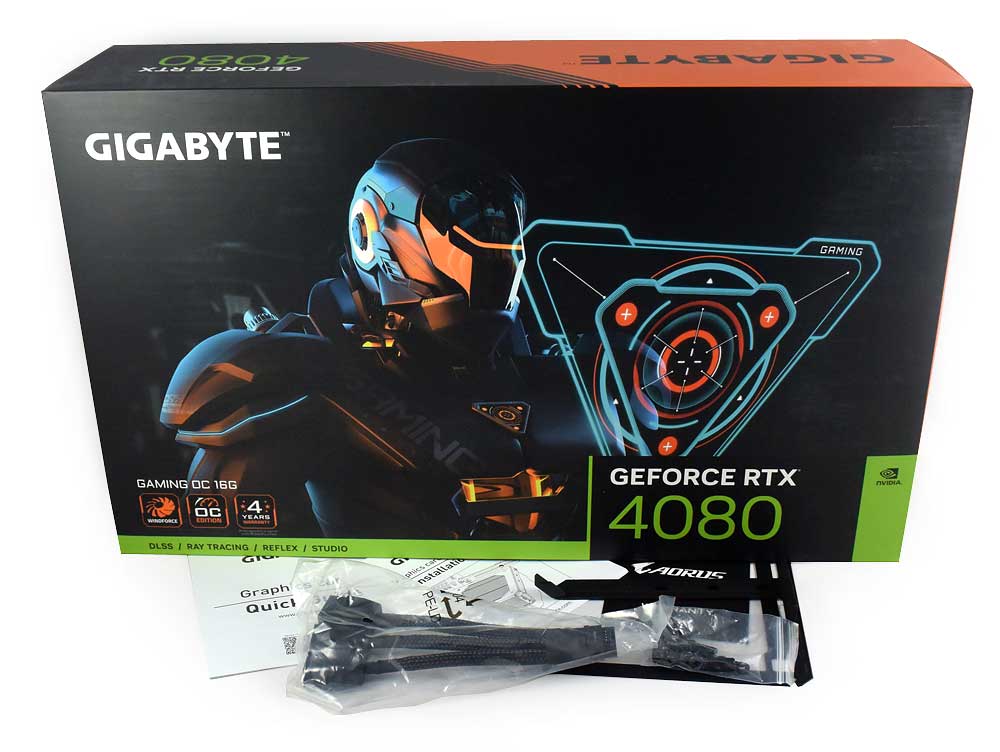 Gigabyte RTX 4080 GAMING OC 16G; balení