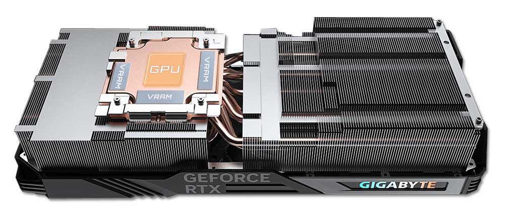 Gigabyte RTX 4080 GAMING OC 16G; chladič