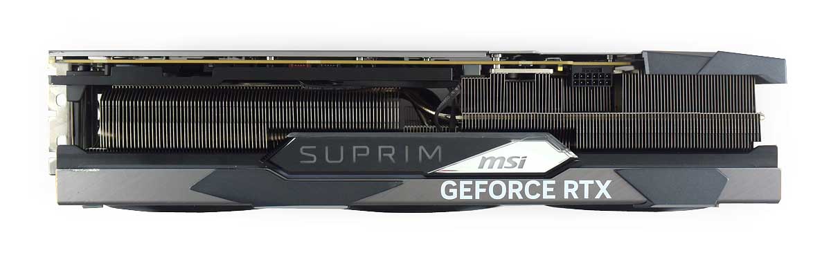 MSI RTX 4080 SUPRIM X 16G; horní strana