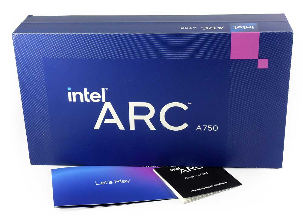 Intel Arc A750 Limited Edition; balení