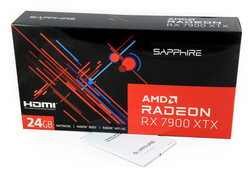 Sapphire AMD RX 7900 XTX 24G; balení