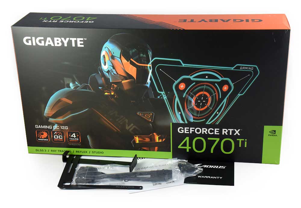 Gigabyte RTX 4070 Ti GAMING OC 12G; balení