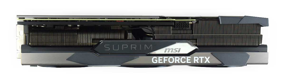 MSI RTX 4070 Ti SUPRIM X 12G; horní strana