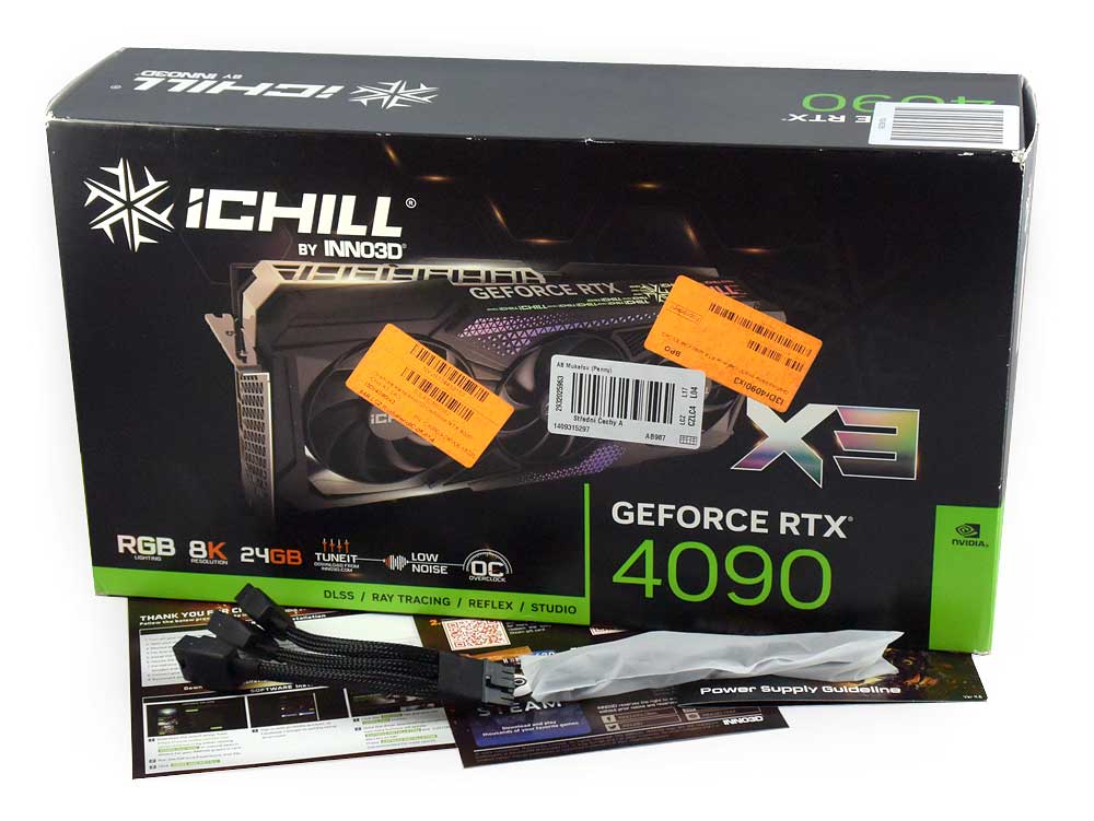 Inno3D RTX 4090 iCHILL X3 24G; balení