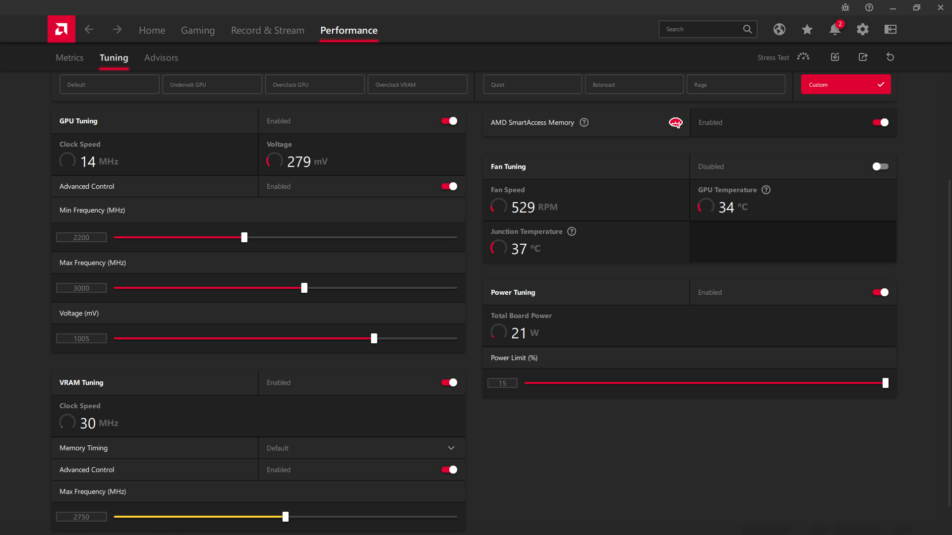 XFX Speedster MERC310 RX 7900 XT 20G; ASAE přetaktování