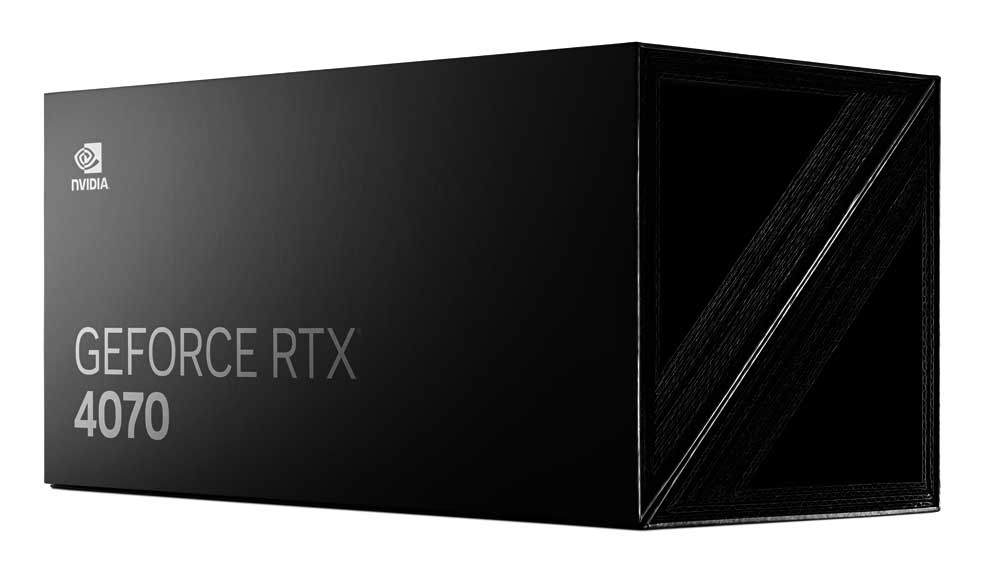 NVIDIA RTX 4070 Founders Edition; balení krabice