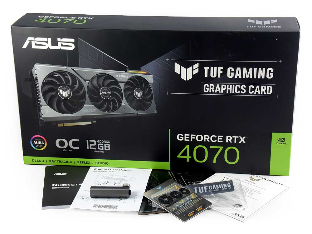 Asus TUF RTX 4070 O12G Gaming; balení