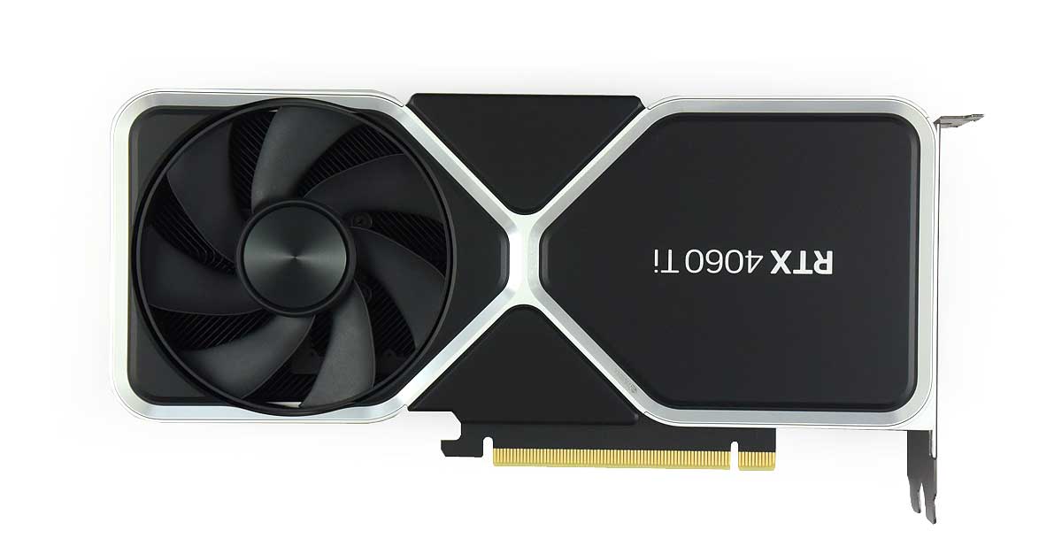 NVIDIA RTX 4060 Ti Founders Edition 8G; zadní strana