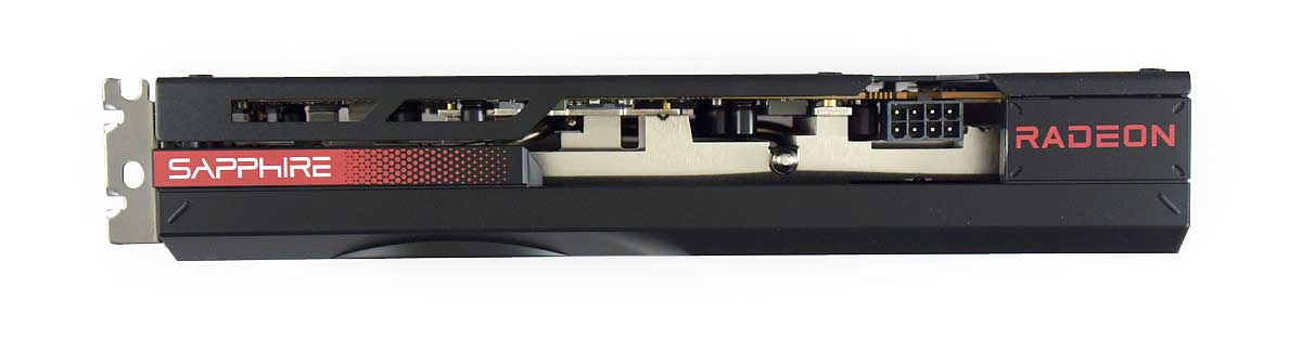 Sapphire PULSE RX 7600 8G; horní strana