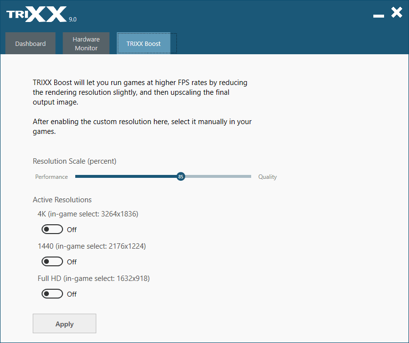 Sapphire TriXX; TriXX Boost