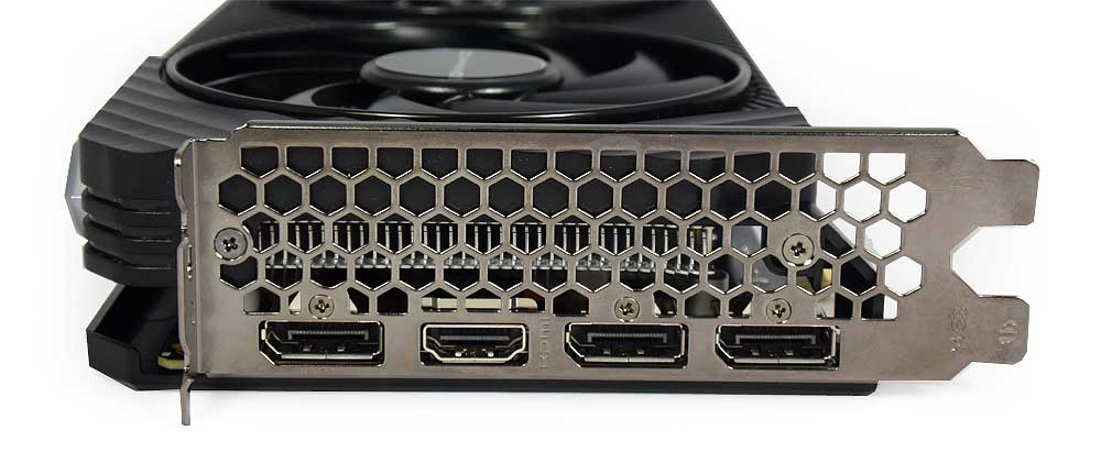 Pro zvětšení klikni Gainward RTX 4060 GHOST 8G obrazové výstupy