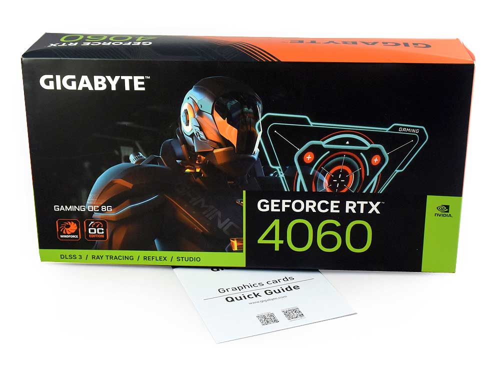 Gigabyte RTX 4060 GAMING OC 8G; balení