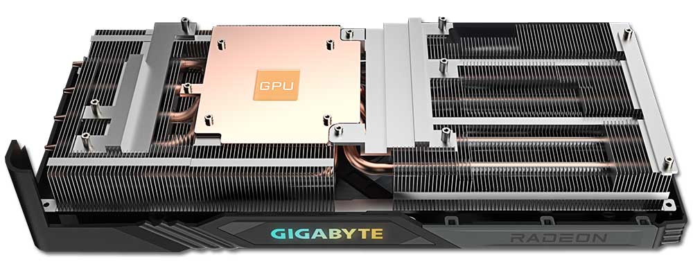 Gigabyte RX 7700 XT GAMING OC 12G; chladič