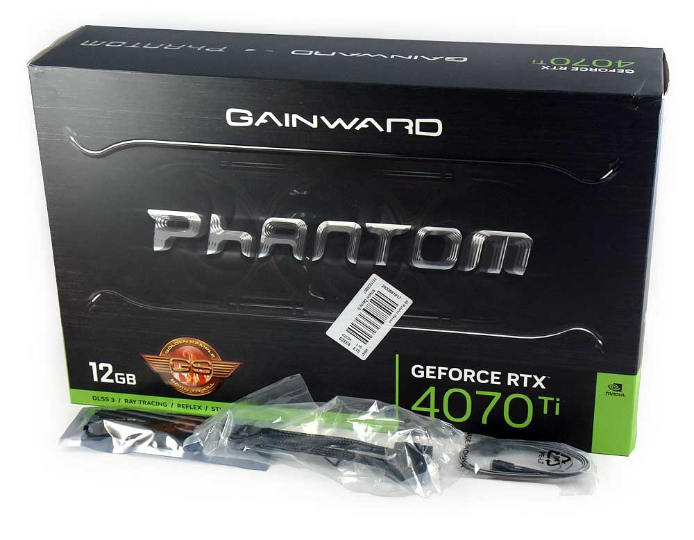 Gainward RTX 4070 Ti PHANTOM GS 12G; balení