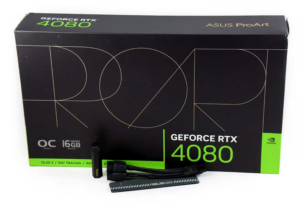 Pro zvětšení klikni Asus ProArt RTX 4080 O16G; balení