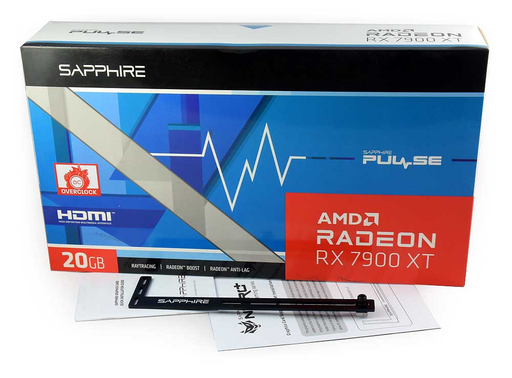 Sapphire PULSE RX 7900 XT 20G; balení
