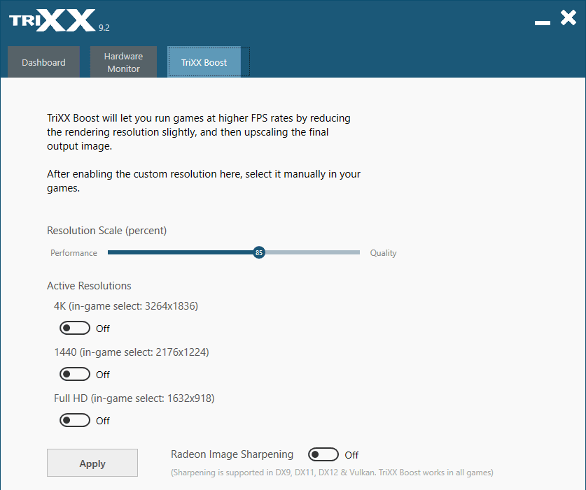 Sapphire TriXX; TriXX Boost