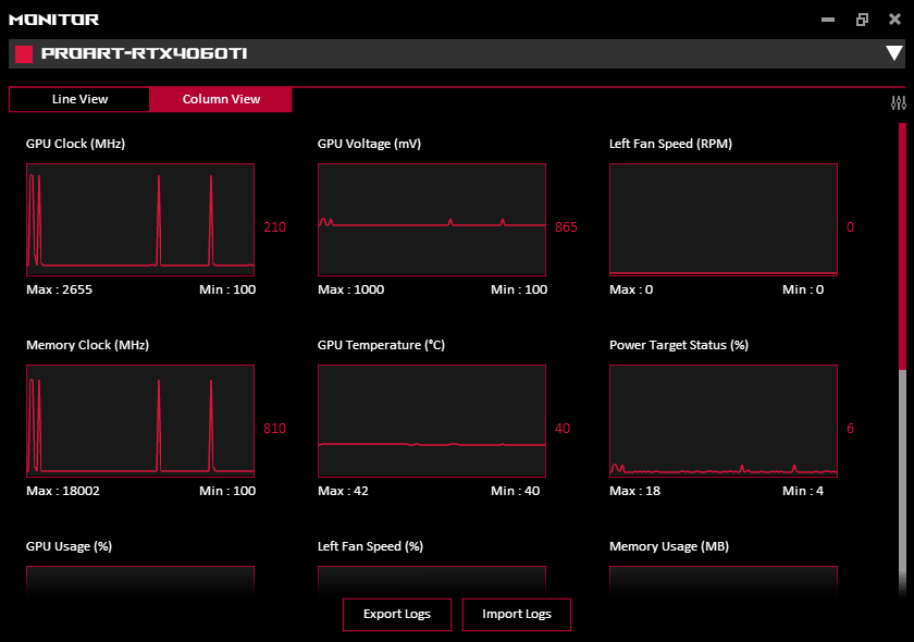 GPU Tweak III; Monitor