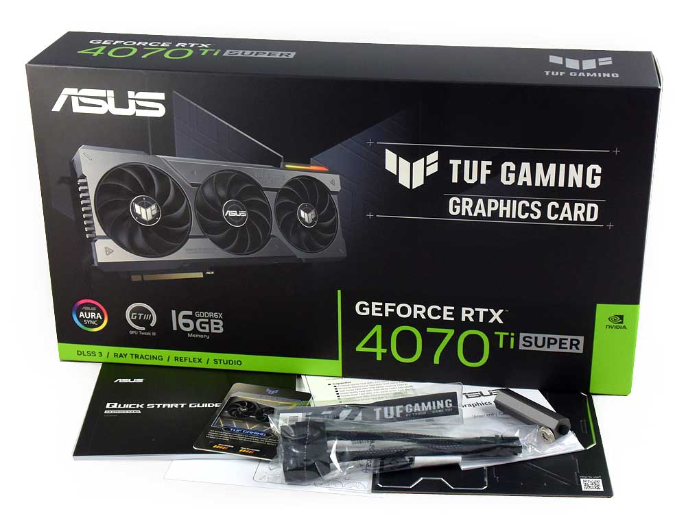 Asus TUF RTX 4070 Ti SUPER 16G Gaming; balení